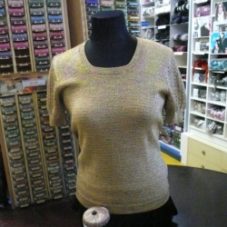 024 Metallic yarn sweater
